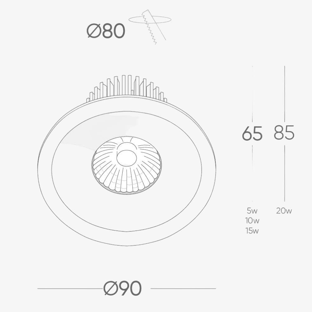 Recessed B158 Down Light