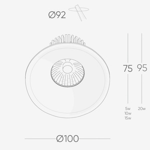 Recessed B236IP Down Light