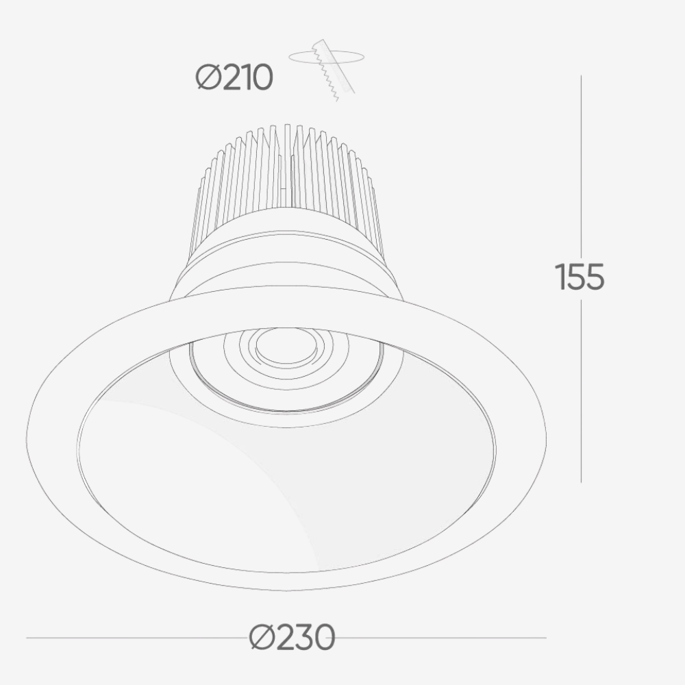 Recessed B504 Down Light
