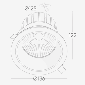 Recessed B505 Down Light