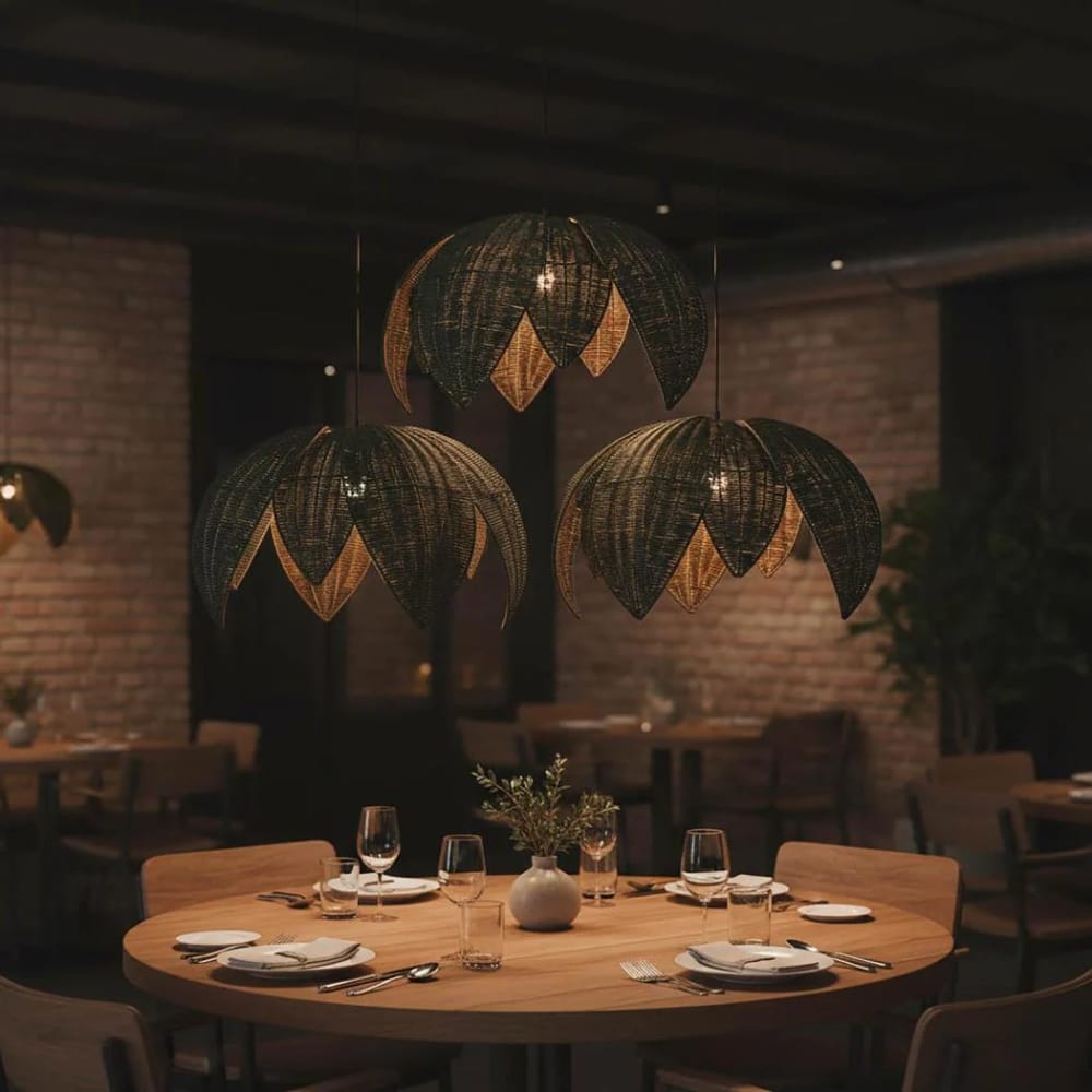 Interior Pendant Bali Large Pendant Black (Excess Stock)