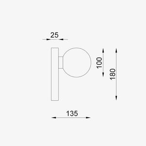 Interior Wall Light / Sconce Balle Oblong Base Wall Lights