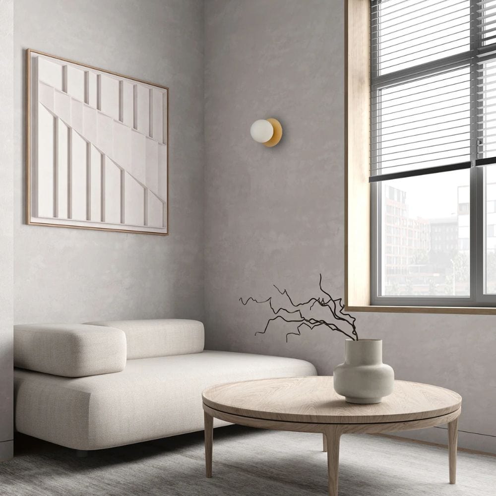 Interior Wall Light / Sconce Balle Round Base Wall Lights