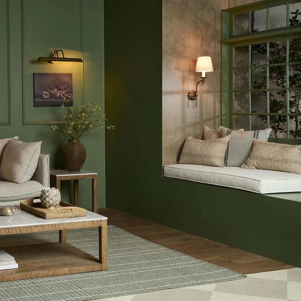 Picture Lights Bankers Wall Light Antique Brass