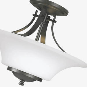 Interior Flush & Semi Flush Barrington 2 Lights Semi-Flush Mount - Large - CLEARANCE