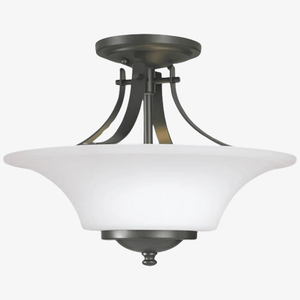 Interior Flush & Semi Flush Barrington 2 Lights Semi-Flush Mount - Large - CLEARANCE