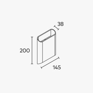 Exterior Wall Light Basc Fixed Two Wall Light