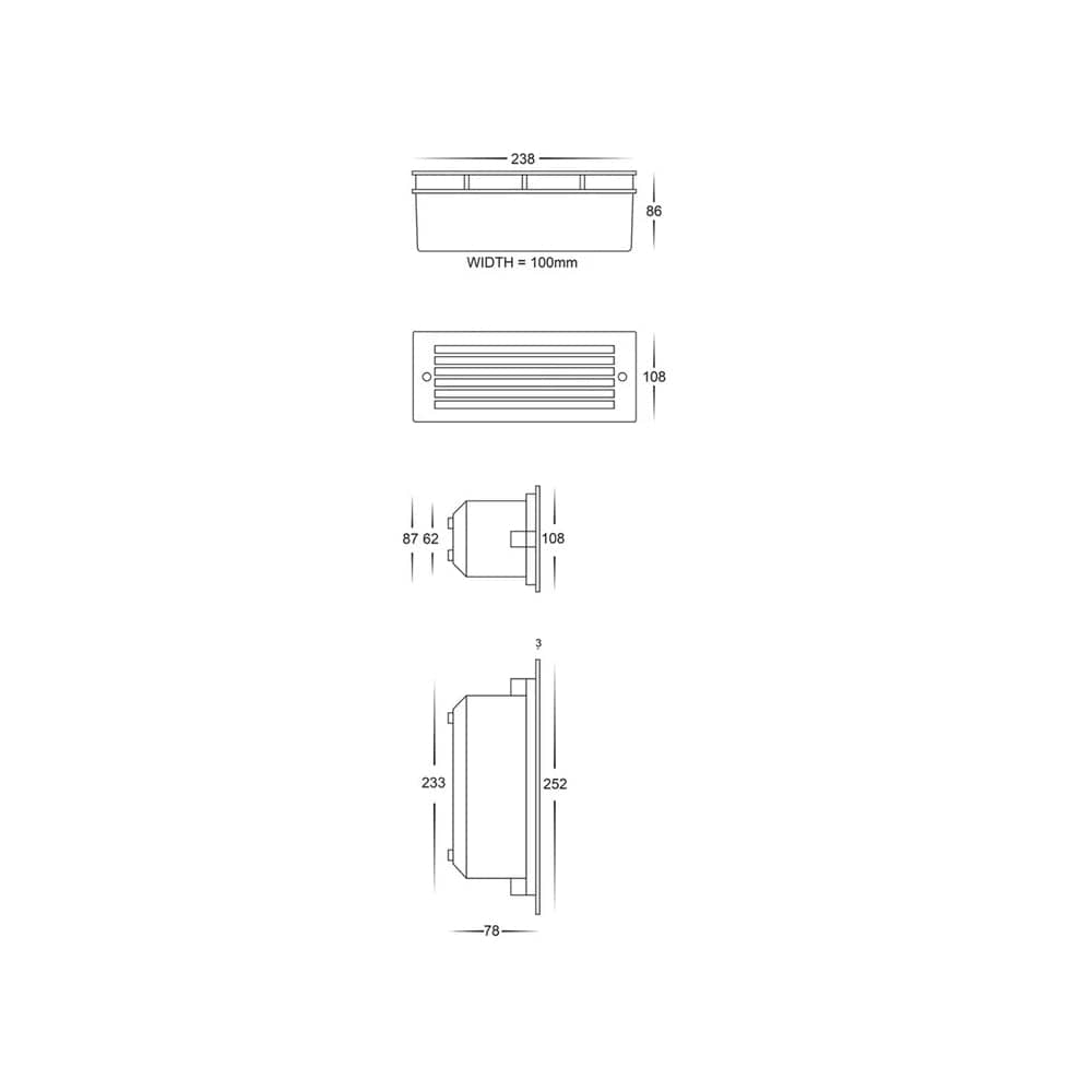 Exterior Step Light BATA - 10W LED Brick Light