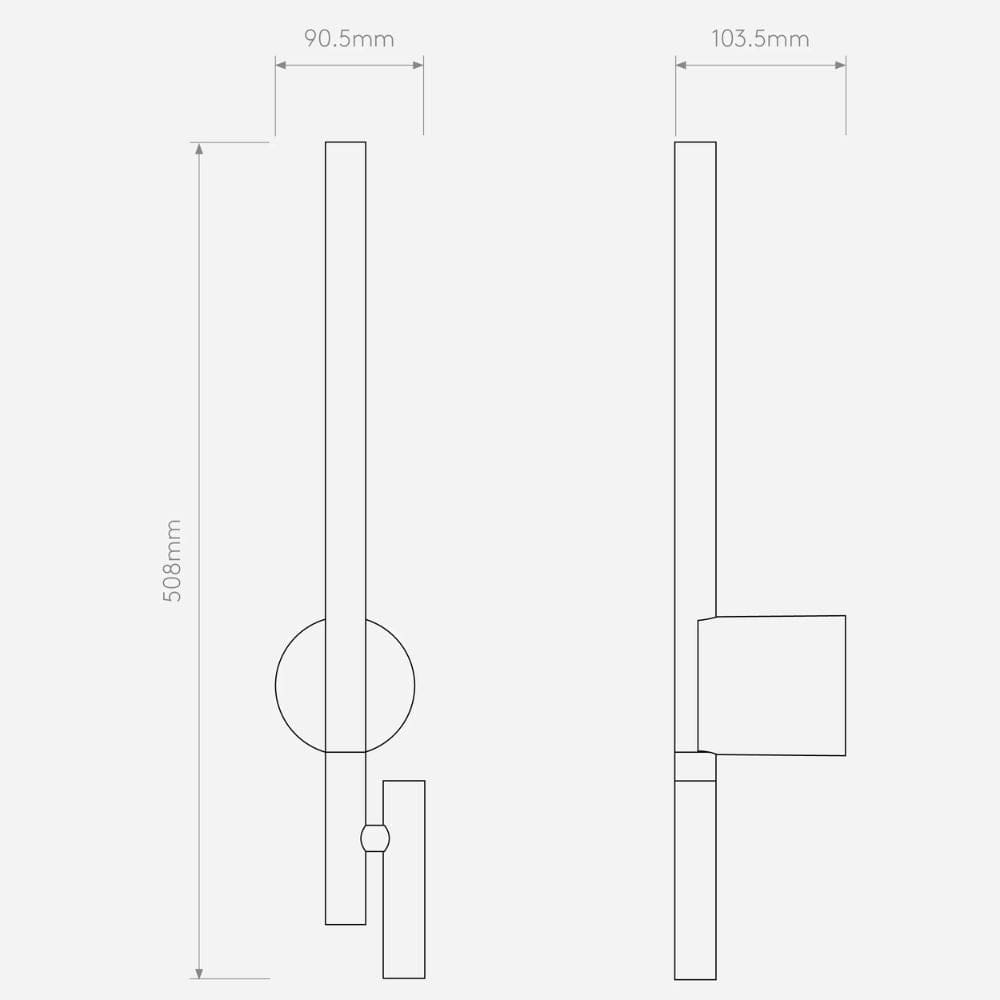 Bedside Wall Lights Baton Reader LED Wall Light
