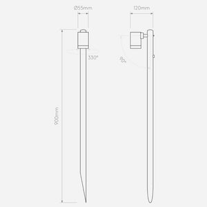 Flood & Spot Bayville Spike Spot 900