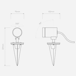 Flood & Spot Bayville Spike Spotlight