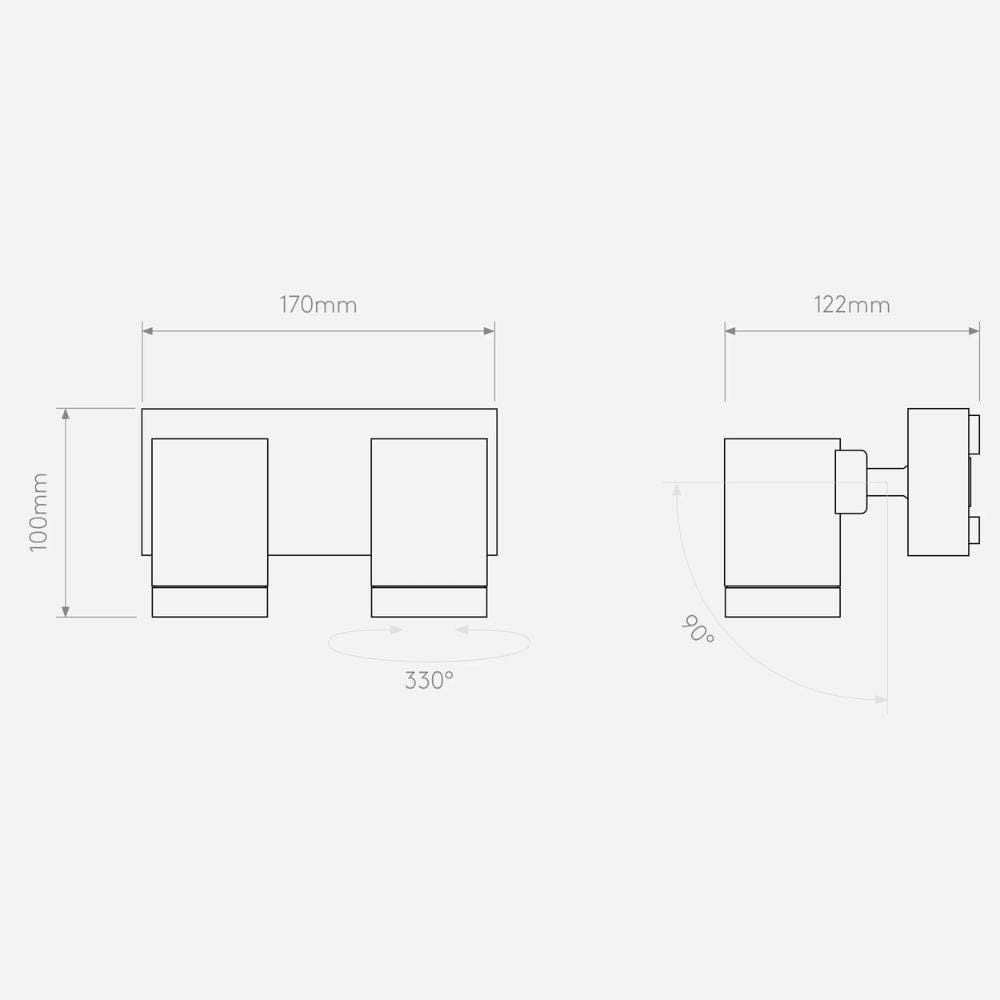 Flood & Spot Bayville Twin Spotlight