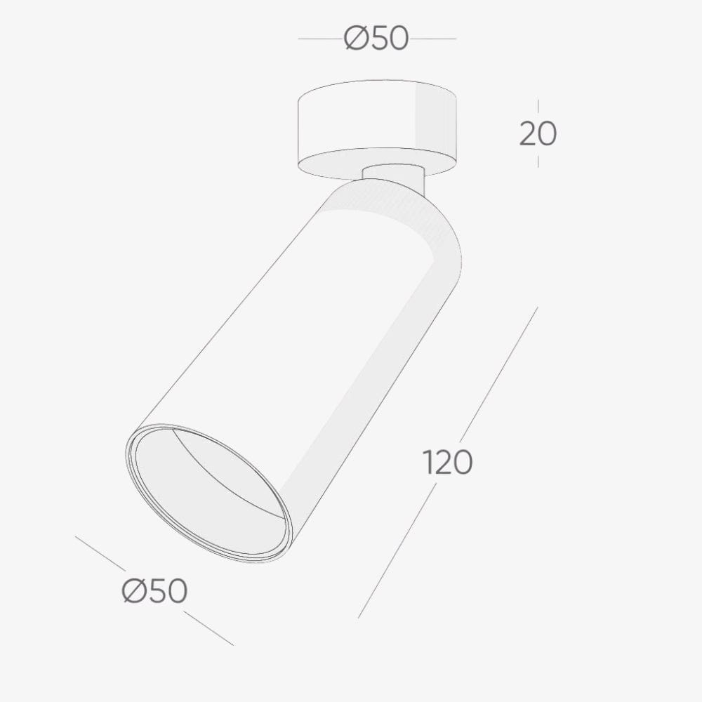 Interior Bar & Spot BCA514SM Downlights Semi Recessed -  Adjustable