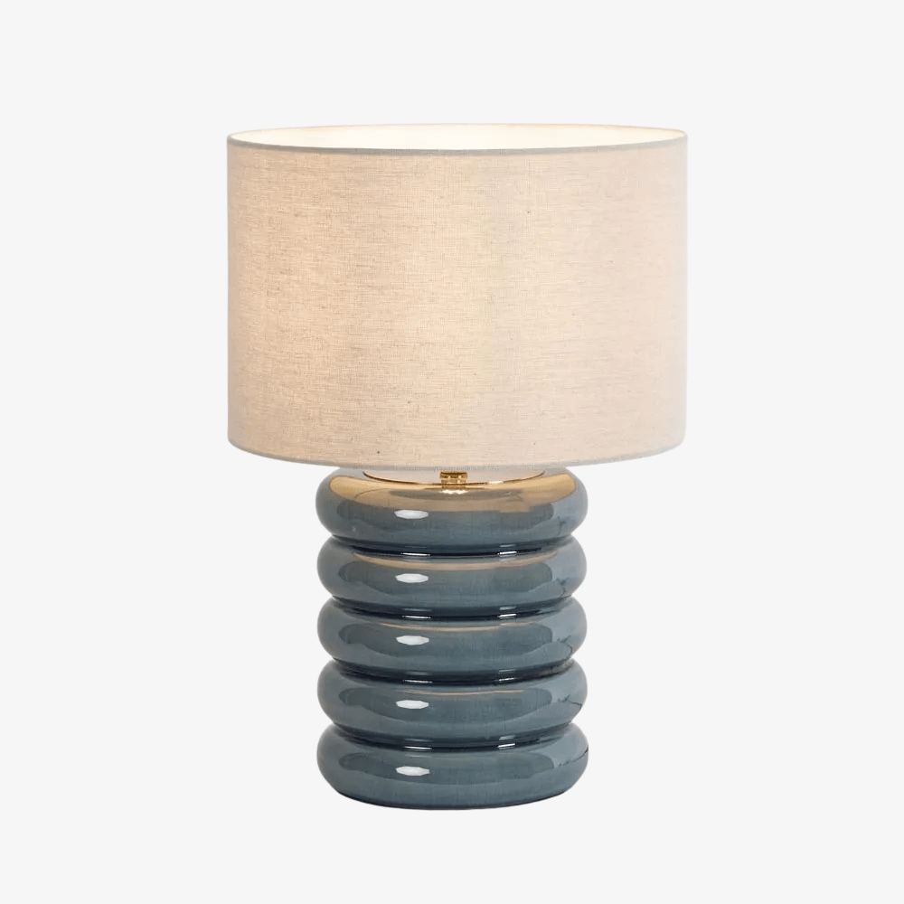 Table Lamps Bentley Blue Table Lamp & Linen Shade