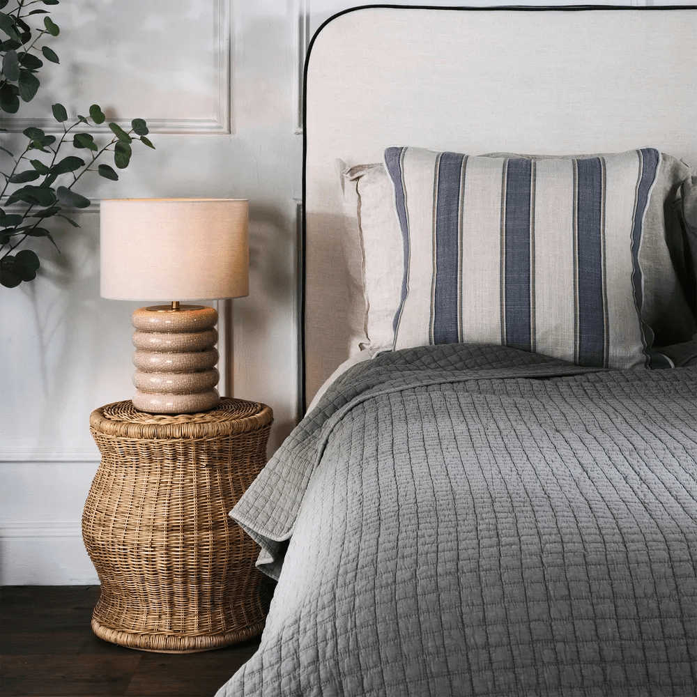 Table Lamps Bentley Blue Table Lamp & Linen Shade