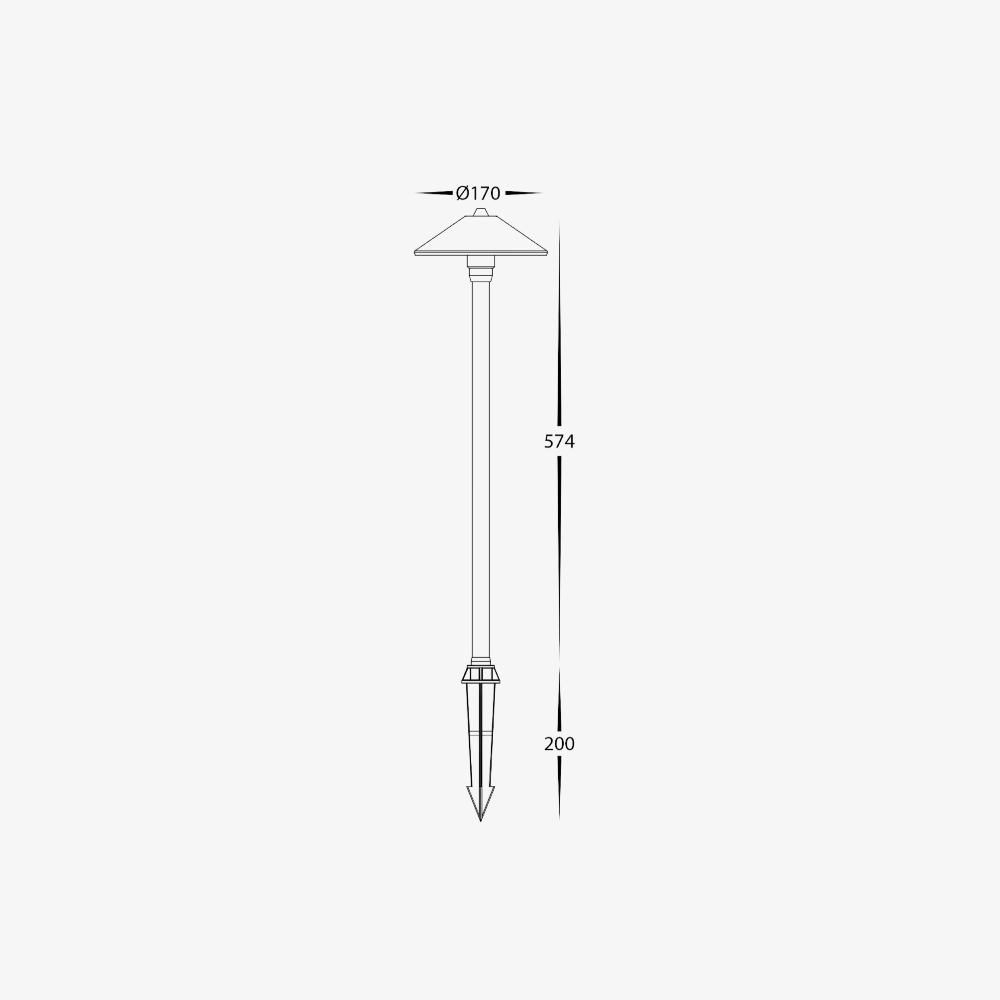 Exterior Spike Light Bitta 3W Garden Spike Light - 12V