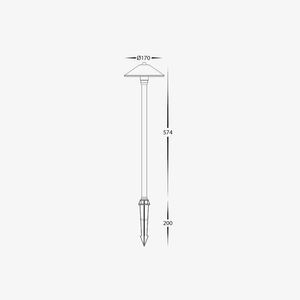 Exterior Spike Light Bitta 3W Garden Spike Light - 12V