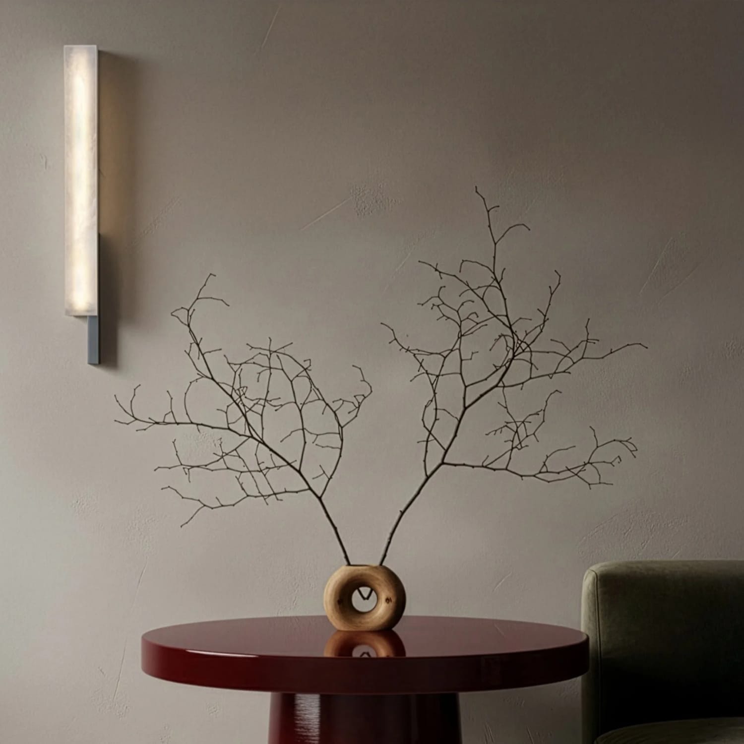 Interior Wall Light / Sconce Bloc Wall sconce Alabaster