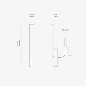 Interior Wall Light / Sconce Bloc Wall Sconce Polished