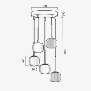 Interior Pendant Bobo 10-Light Pendant