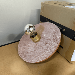 Interior Wall Light / Sconce Bog Oak Wall Light - Red Iron  – CLEARANCE (Ex-display)