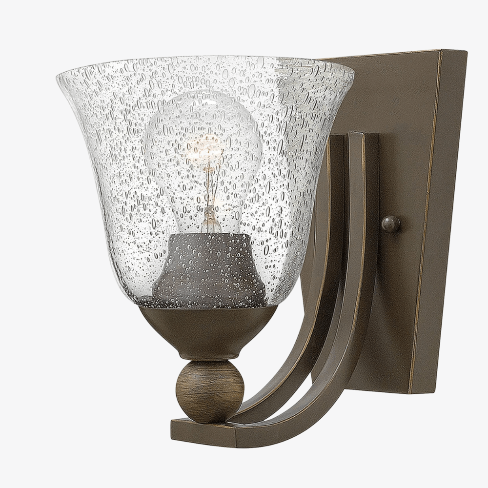 Interior Wall Light / Sconce Bolla 1 Light Wall Sconc - Old Bronze - CLEARANCE