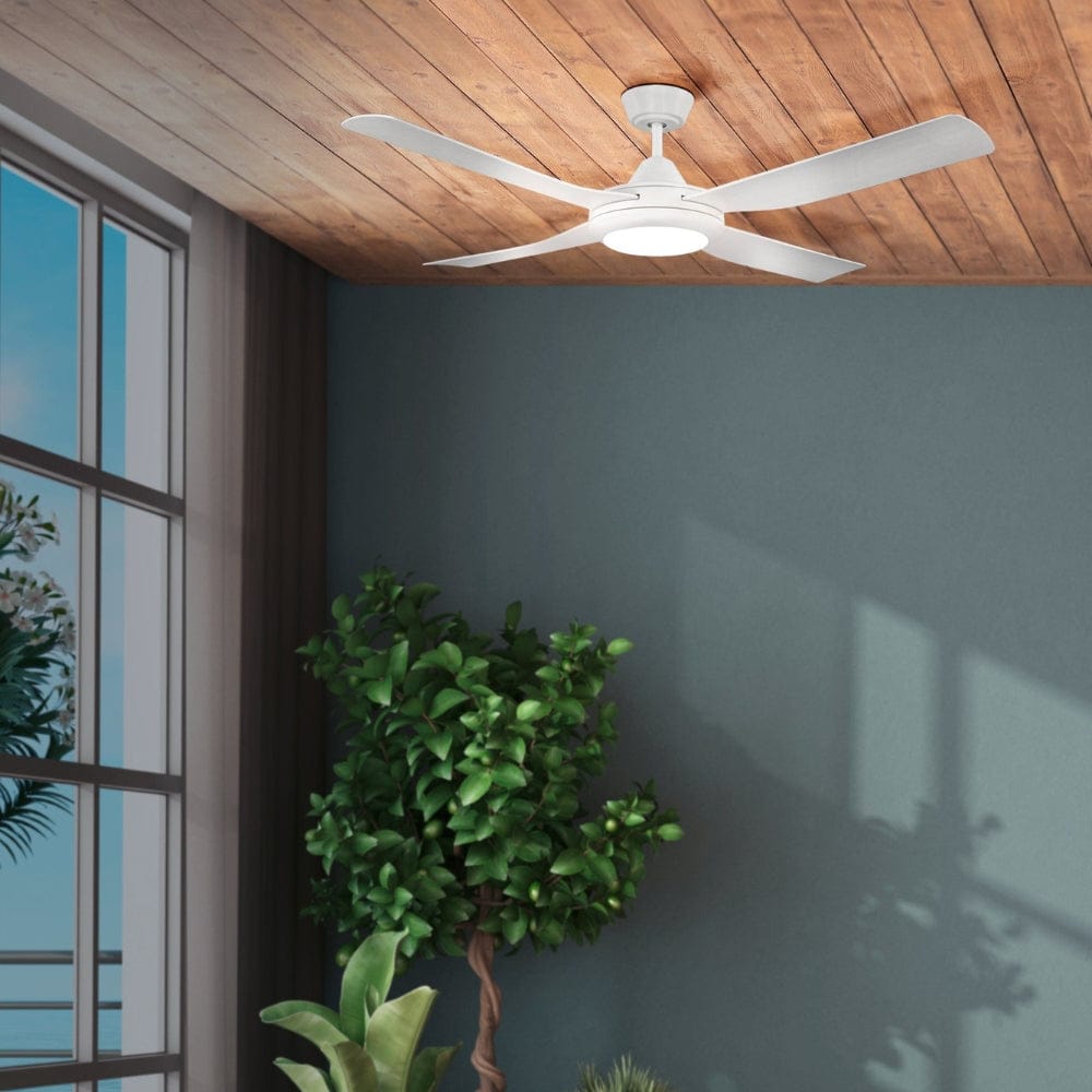 With Light Bondi Ceiling Fan Matte White with Light