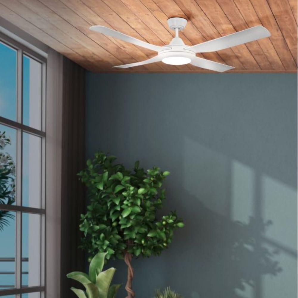 With Light Bondi Ceiling Fan Matte White with Light