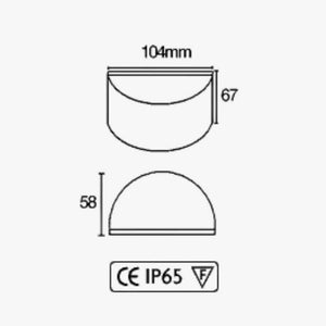 Exterior Wall Light Boomerang Wall Light