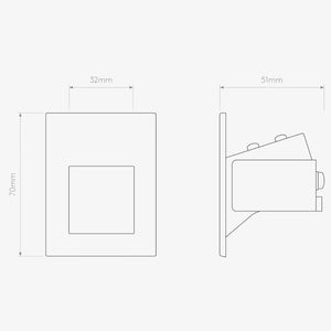 Interior Wall Light / Sconce Borgo 54 LED 2700K Marker Light