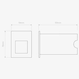 Interior Wall Light / Sconce Borgo 54 LED Marker Light