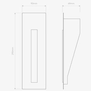 Interior Wall Light / Sconce Borgo Trimless 200 LED 2700K Marker Light