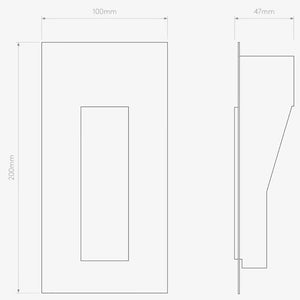 Interior Wall Light / Sconce Borgo Trimless 35 LED 2700K Marker Light