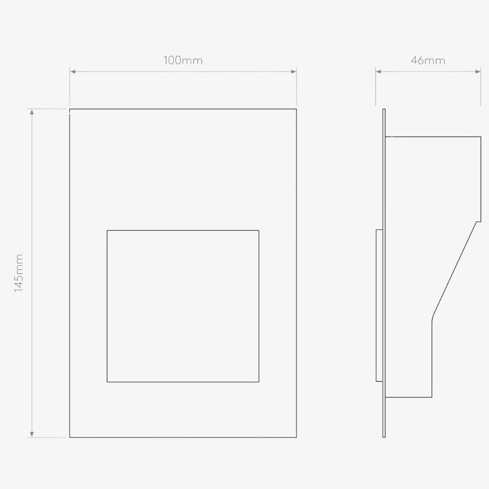 Interior Wall Light / Sconce Borgo Trimless 65 LED Marker Light