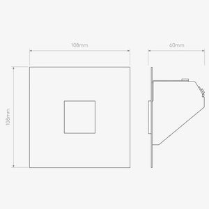 Interior Wall Light / Sconce Borgo Trimless Mini LED Marker Light