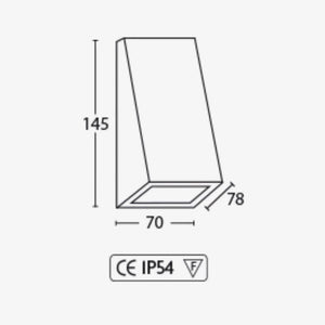 Exterior Wall Light Botany Wedge Wall Light