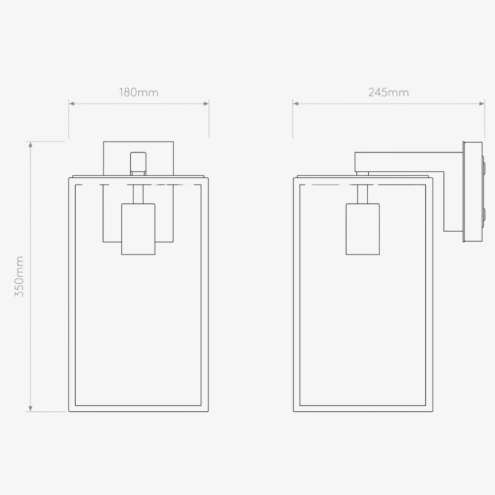 Interior Wall Light / Sconce Box Lantern 350 Wall Light