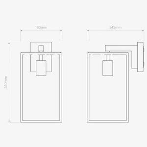 Interior Wall Light / Sconce Box Lantern 350 Wall Light