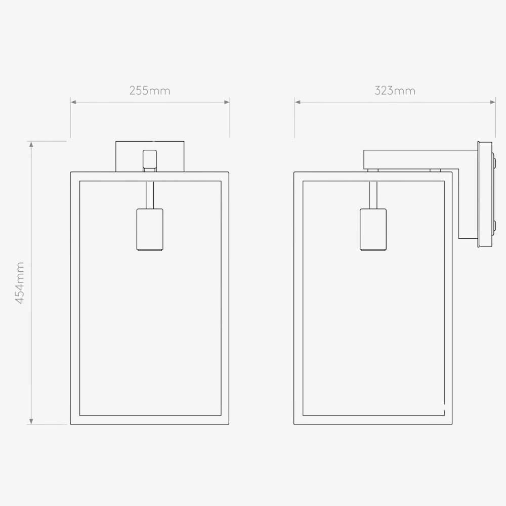 Interior Wall Light / Sconce Box Lantern 450 Wall Light