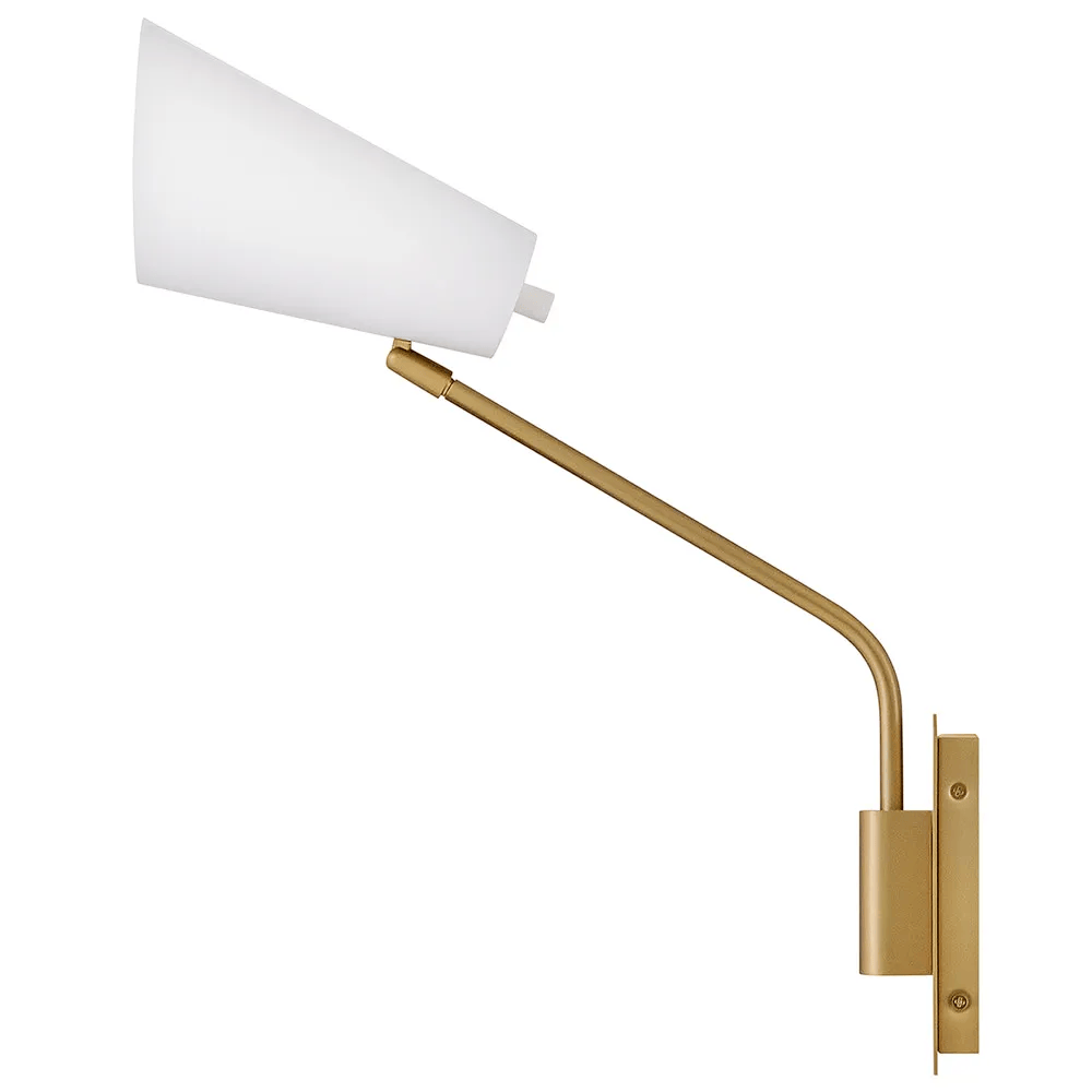 Bedside Wall Lights Bray 1L Swing Arm Single Light Sconce