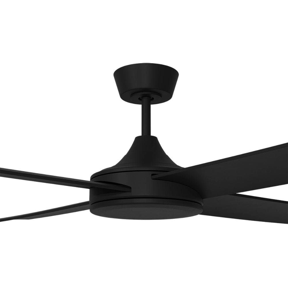 Without Light Breeze Silent DC Ceiling Fan Black