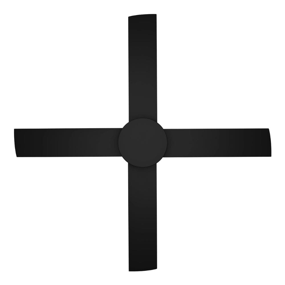 Without Light Breeze Silent DC Ceiling Fan Black