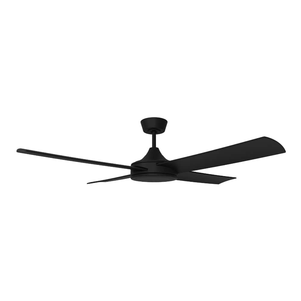 Without Light Breeze Silent DC Ceiling Fan Black