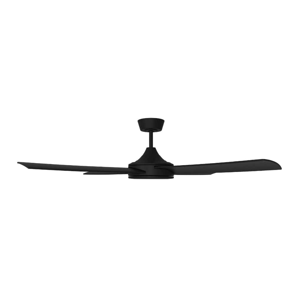 Without Light Breeze Silent DC Ceiling Fan Black