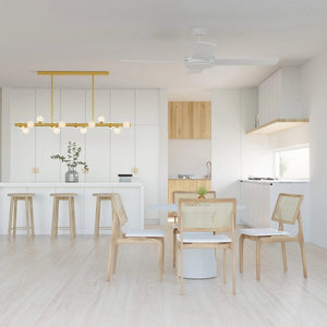 Without Light Breeze Silent DC Ceiling Fan White