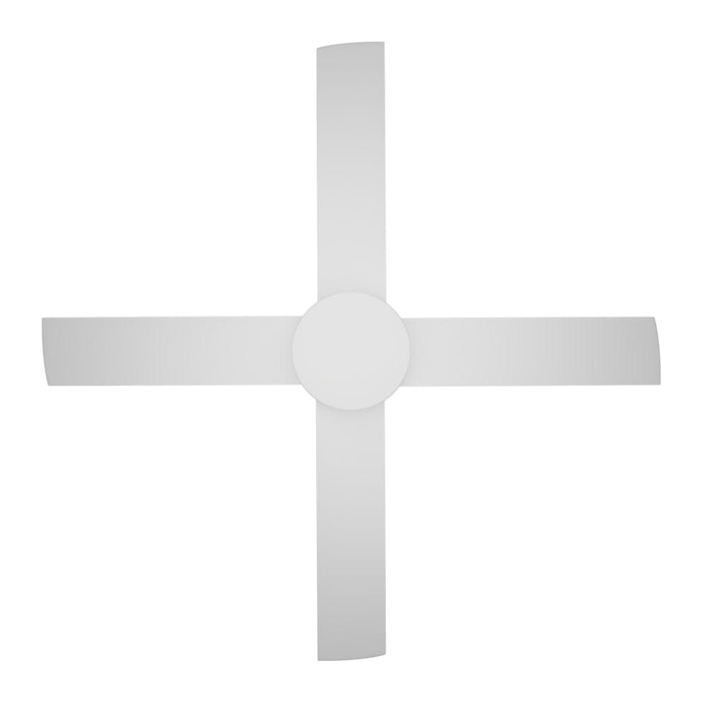 Without Light Breeze Silent DC Ceiling Fan White