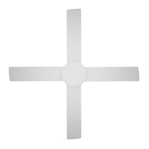 Without Light Breeze Silent DC Ceiling Fan White