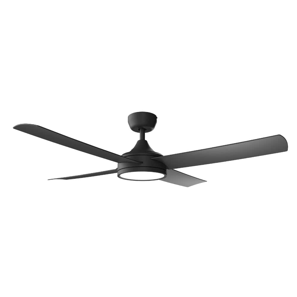 With Light Breeze Silent Pro DC Ceiling Fan Black with Light