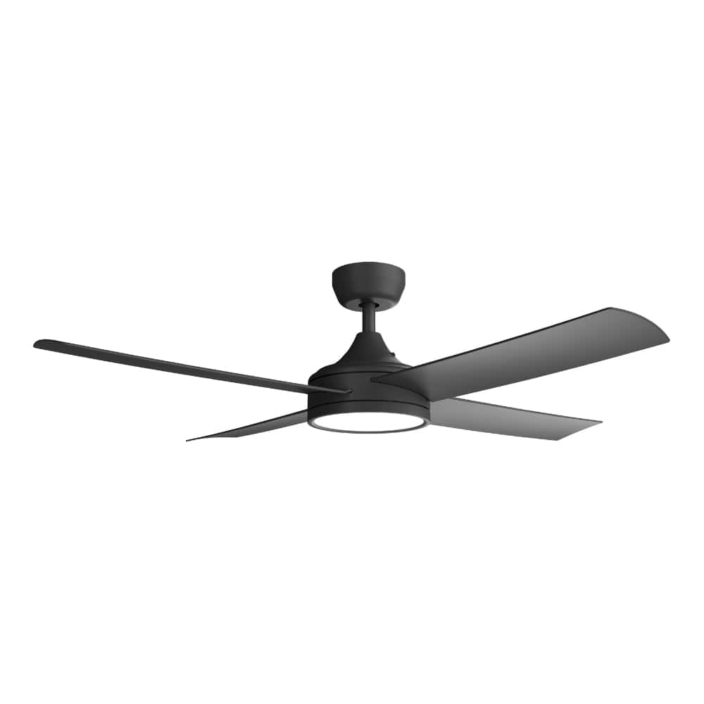 With Light Breeze Silent Pro DC Ceiling Fan Black with Light