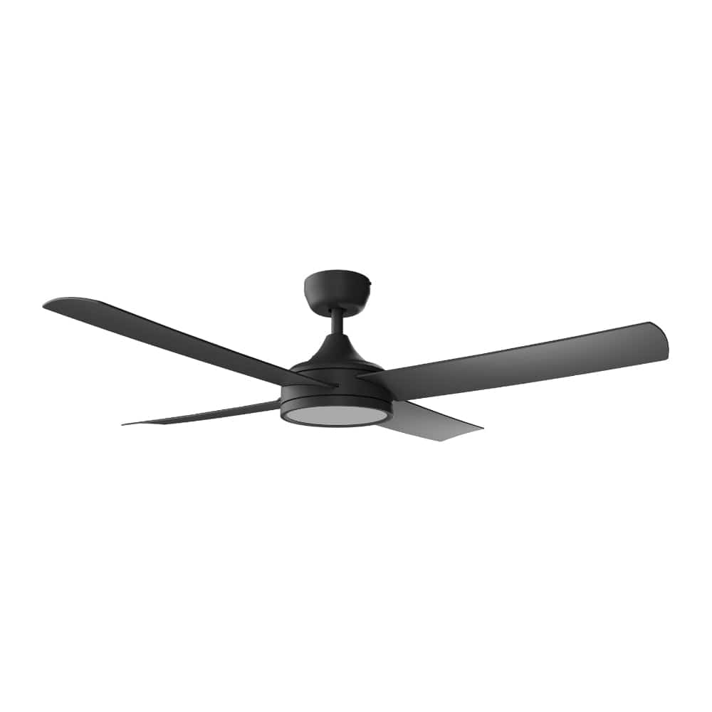 With Light Breeze Silent Pro DC Ceiling Fan Black with Light